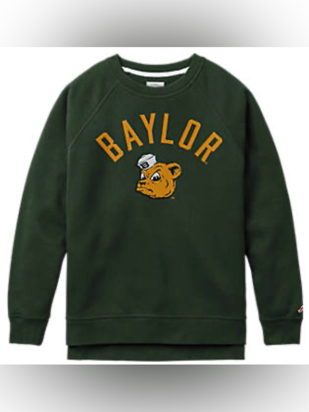 Men’s LEAGUE Baylor Sailor Bear Appliqué Crew Neck Sweatshirt - M